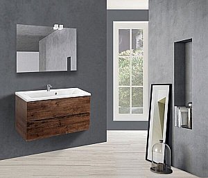 Тумба с раковиной Vincea Mia 900 R.Wood для ванной в интернет-магазине Sanbest