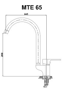 Смеситель для кухни GPD ATROS MTE65 купить в интернет-магазине сантехники Sanbest