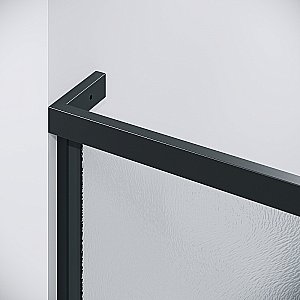 Душевая дверь Grossman Pragma 100 100.K33.03.100.21.02 стекло шиншилла/профиль черный матовый купить в интернет-магазине Sanbest