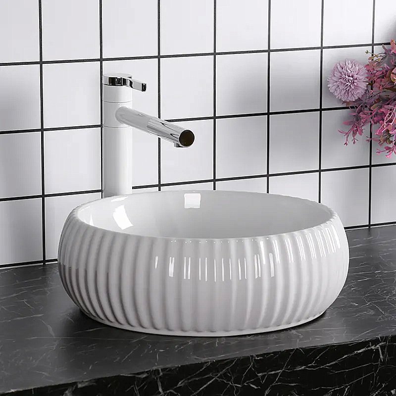 Раковина накладная CeruttiSpa 40,5 CR0007 белая купить в интернет-магазине Sanbest