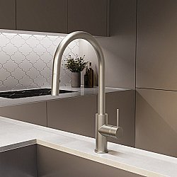 Смеситель для кухни Vincea City VKF-2C1BN брашированный никель купить в интернет-магазине сантехники Sanbest