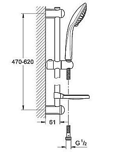 Душевая гарнитура GROHE Euphoria 27232 001 купить в интернет-магазине сантехники Sanbest