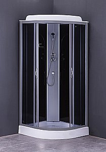 Душевая кабина Loranto CS-6611 G 100х100 прозрачное стекло/профиль хром купить в интернет-магазине Sanbest