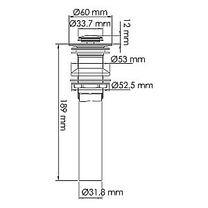 Донный клапан для раковины WasserKraft Mindel 8500 A251 белый Soft-touch купить в интернет-магазине сантехники Sanbest