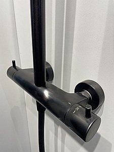 Душевая система PAINI Cox 78PZ689THTT черная матовая купить в интернет-магазине сантехники Sanbest