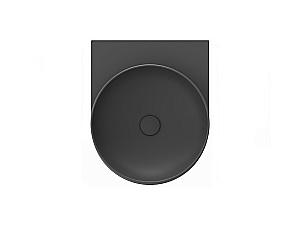 Консоль с раковиной Ravak YARD 40 D80000D004+XJX03040000 черная матовая/раковина антрацит без отверстия для ванной в интернет-магазине сантехники Sanbest