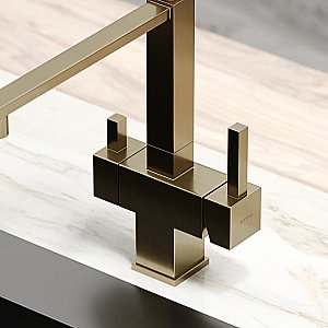 Смеситель для кухни Sancos Moro SC4006BG брашированное золото купить в интернет-магазине сантехники Sanbest