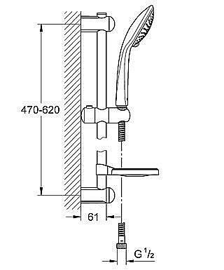 Душевая гарнитура GROHE Euphoria 27232 001 купить в интернет-магазине сантехники Sanbest
