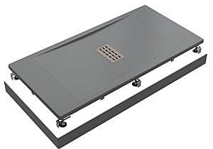 Поддон литьевой Good Door Flow 80x140 Графит купить в интернет-магазине Sanbest