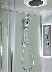 Душевая кабина AvaCan EM Серия EM2812 LEDT 120х80 с гидромассажем, с подсветкой, прозрачная купить в интернет-магазине Sanbest