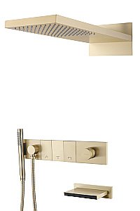 Душевая система Boheme Zodiac 132-2-G золото купить в интернет-магазине сантехники Sanbest