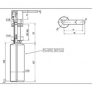 Диспенсер PAINIi 53CRDISP1DE хром купить в интернет-магазине сантехники Sanbest