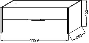Тумба с раковиной Jacob Delafon VIVIENNE 120 белая для ванной в интернет-магазине Sanbest