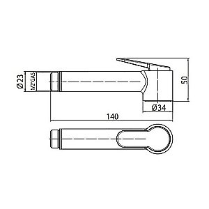 Гигиенический душ Bossini Paloma Brass B00470.030 хром купить в интернет-магазине сантехники Sanbest