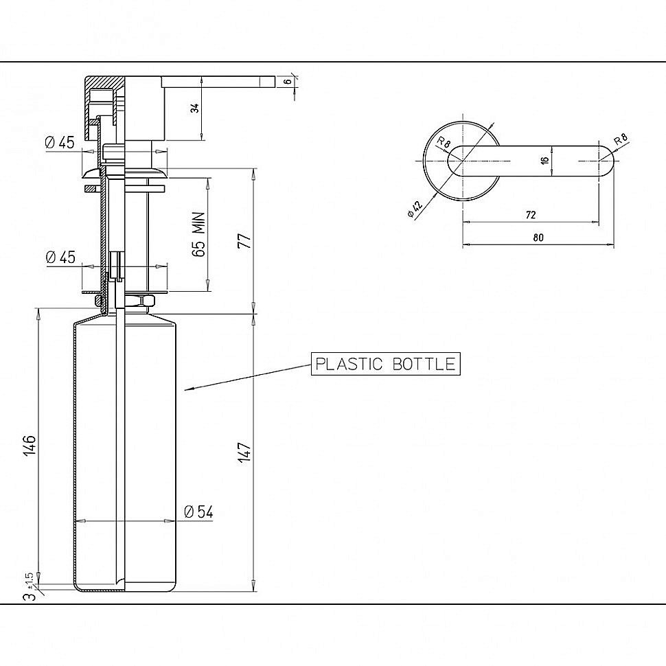 Диспенсер PAINIi 53CRDISP1DE хром купить в интернет-магазине сантехники Sanbest