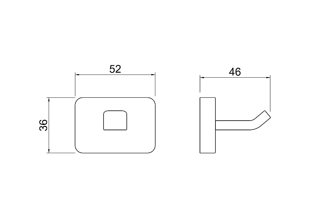Крючок Aquatek Либра AQ4301MB черный матовый купить в интернет-магазине сантехники Sanbest