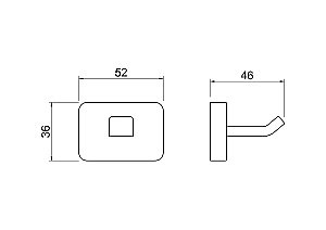 Крючок Aquatek Либра AQ4301MB черный матовый купить в интернет-магазине сантехники Sanbest