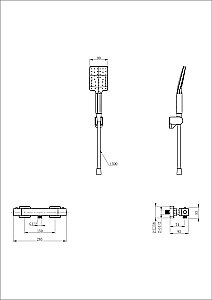 Смеситель для душа с термостатом WONZON & WOGHAND WW-B2026-A-MW белый матовый купить в интернет-магазине сантехники Sanbest