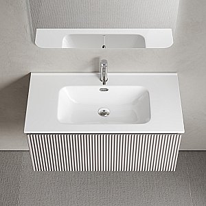 Тумба с раковиной Sancos Snob R 1.0 SNR1.090SM/CN7002 Doha Soft для ванной в интернет-магазине Sanbest