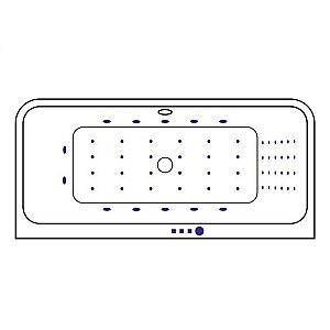 Ванна акриловая EXCELLENT Arana NANO WAEX.ARA18.NANO.CR 180x85 белая с гидромассажем купить в интернет-магазине Sanbest