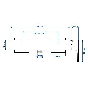 Смеситель для душа Paini Grazia 21CR511 хром купить в интернет-магазине сантехники Sanbest