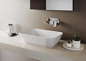 Раковина накладная Vitra Geo 60 7425B003-0012 белая купить в интернет-магазине Sanbest