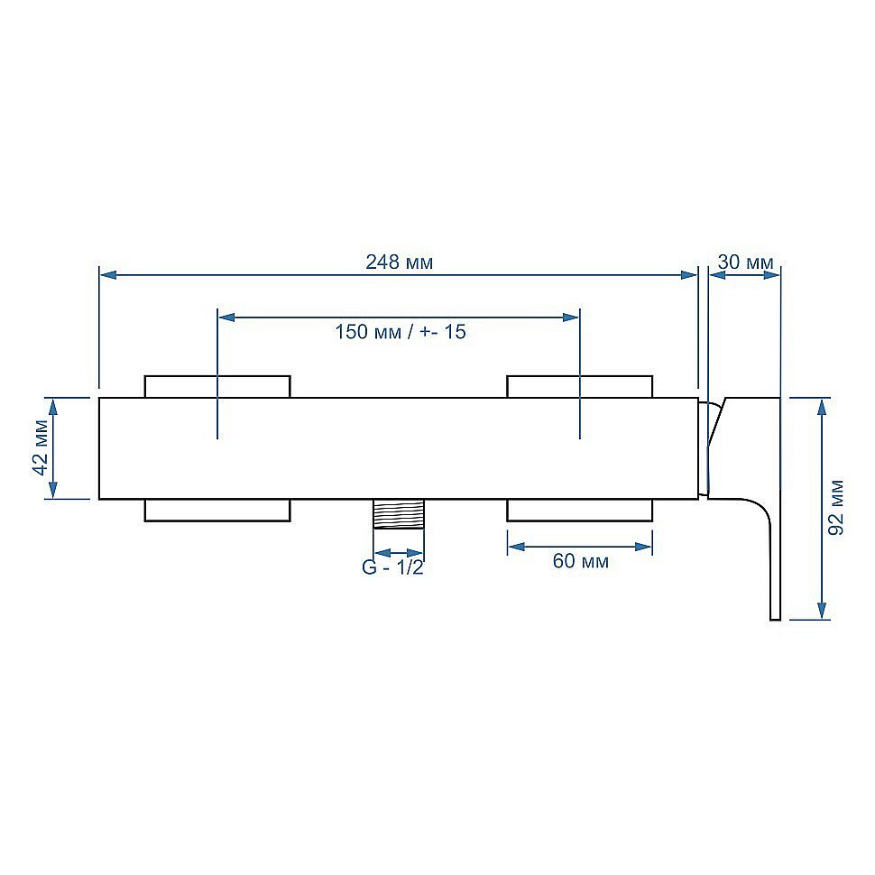 Смеситель для душа Paini Grazia 21CR511 хром купить в интернет-магазине сантехники Sanbest