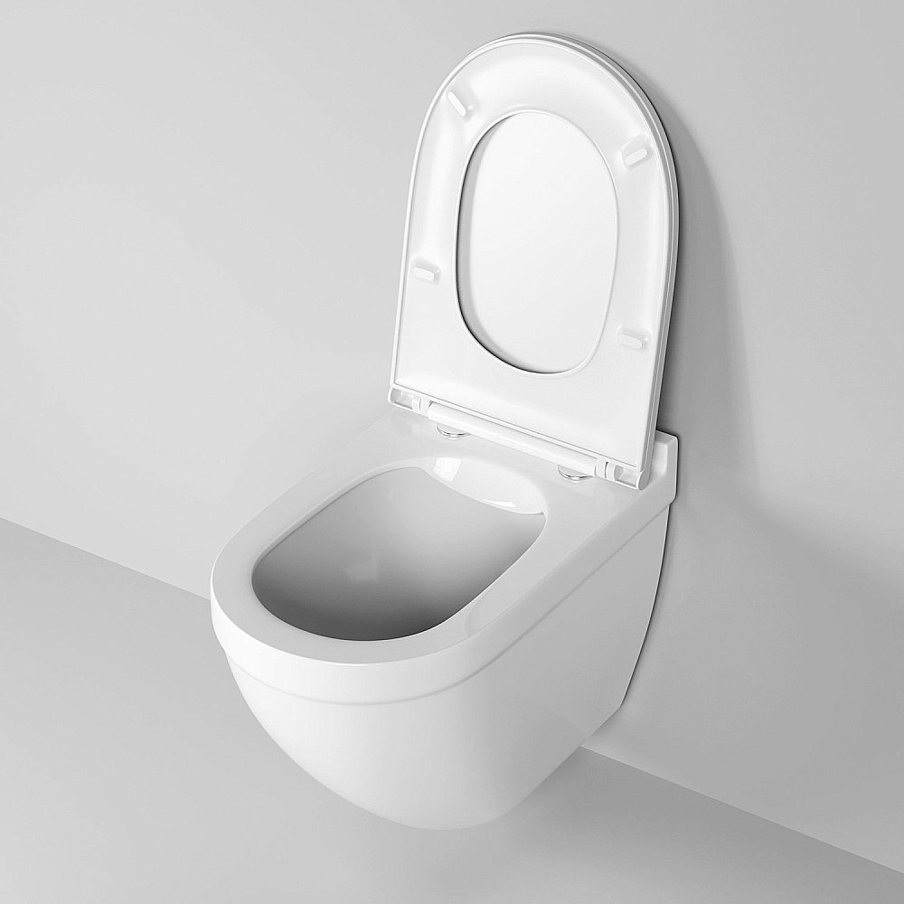 Унитаз подвесной Grossman GR-4483S безободковый, с крышкой микролифт, белый купить в интернет-магазине Sanbest