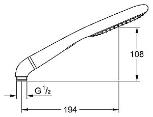 Душевая лейка Grohe Rainshower Eco 27274000 купить в интернет-магазине сантехники Sanbest