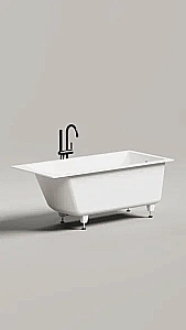 Ванна Salini CASCATA S-stone 104423M 170x70 белая купить в интернет-магазине Sanbest