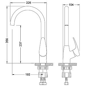 Смеситель для кухни Lemark Linara LM0405PGS серый шелк купить в интернет-магазине сантехники Sanbest