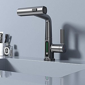 Смеситель для раковины Black&white Sky Day SD3027GM оружейная сталь матовая купить в интернет-магазине сантехники Sanbest