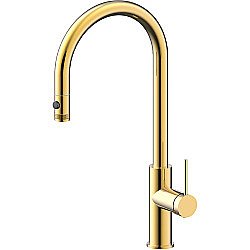 Смеситель для кухни Paulmark Galant Ga213077-LG светлое золото купить в интернет-магазине сантехники Sanbest