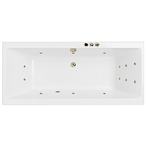 Ванна акриловая EXCELLENT Pryzmat Slim SMART WAEX.PRY18S.SMART.BR 180x80 белая с гидромассажем купить в интернет-магазине Sanbest