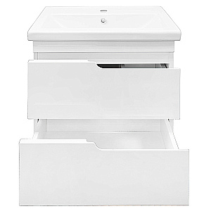Тумба с раковиной Azario KANTRI 60/2 CS00097248 белая для ванной в интернет-магазине Sanbest