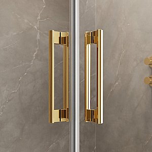 Душевой уголок Radaway Idea Gold KDJ 100х110 R стекло прозрачное/профиль золото купить в интернет-магазине Sanbest