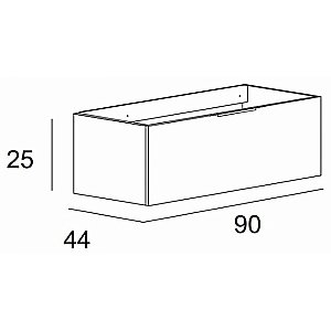Тумба с раковиной Cezares Premium Plisse 91 Nero opaco для ванной в интернет-магазине Sanbest