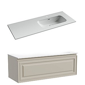 Тумба с раковиной Sancos Very VR120CE/CN7006 120 Beige Soft для ванной в интернет-магазине Sanbest