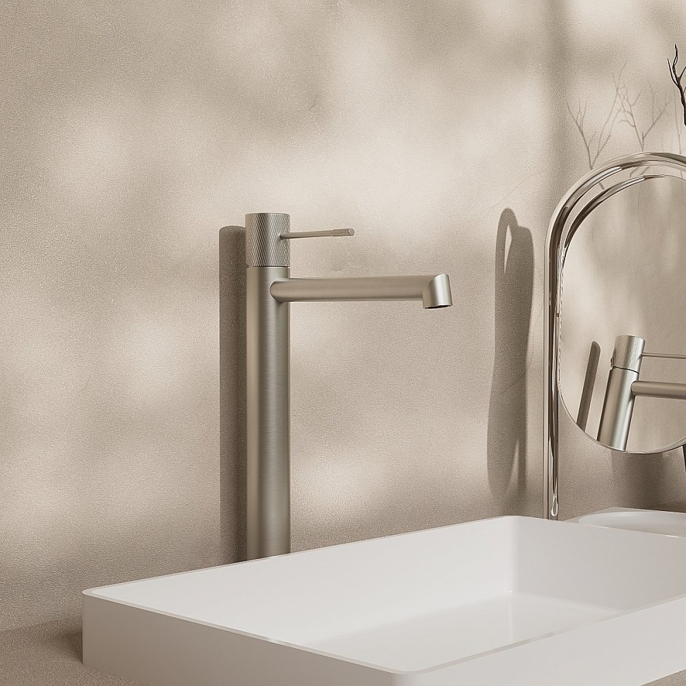 Смеситель для раковины Vincea Desire VBF-1D2BN брашированный никель купить в интернет-магазине сантехники Sanbest