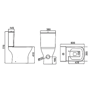 Инсталляция для унитаза Azario AZ-8010-1000 купить в интернет-магазине сантехники Sanbest