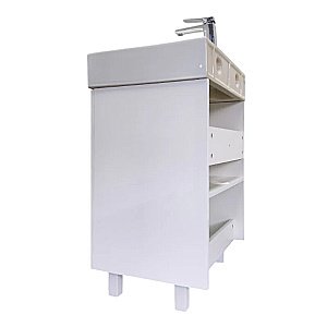 Тумба с раковиной Comforty Асти 60 00-00019247 белая для ванной в интернет-магазине Sanbest