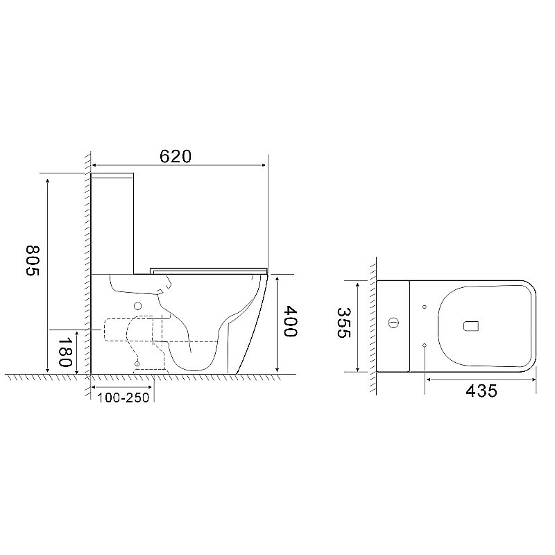 Инсталляция для унитаза Azario AZ-8010-1000 купить в интернет-магазине сантехники Sanbest