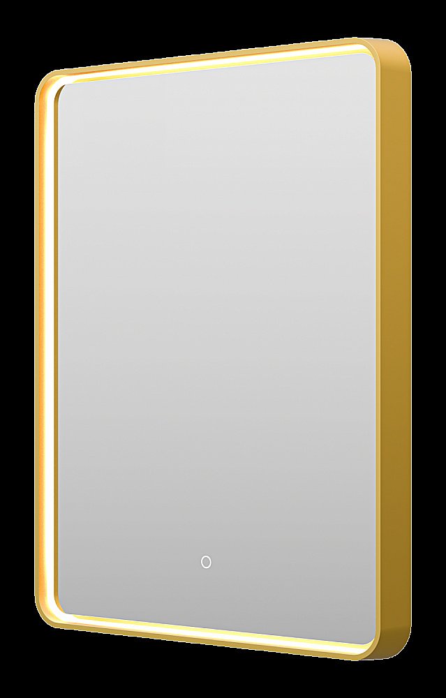 Зеркало с LED-подсветкой Misty MERCURY 60x80 золото в ванную от интернет-магазине сантехники Sanbest