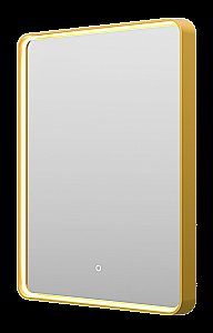 Зеркало с LED-подсветкой Misty MERCURY 60x80 золото в ванную от интернет-магазине сантехники Sanbest