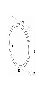 Зеркало Континент Lily ЗЛП494 60x105 в ванную от интернет-магазине сантехники Sanbest