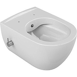 Унитаз подвесной с функцией биде Boheme Bianca 963-SET-2-MW белый матовый, безободковый, с крышкой микролифт купить в интернет-магазине Sanbest