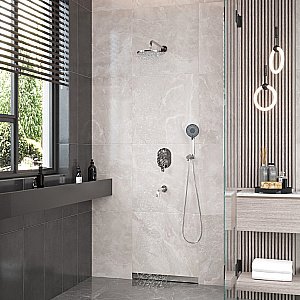 Душевая система Berges VENTAS 73007 хром купить в интернет-магазине сантехники Sanbest