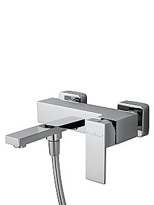 Смеситель для ванны с душем WONZON & WOGHAND CUBE, Хром (WW-88639016-CR) купить в интернет-магазине сантехники Sanbest