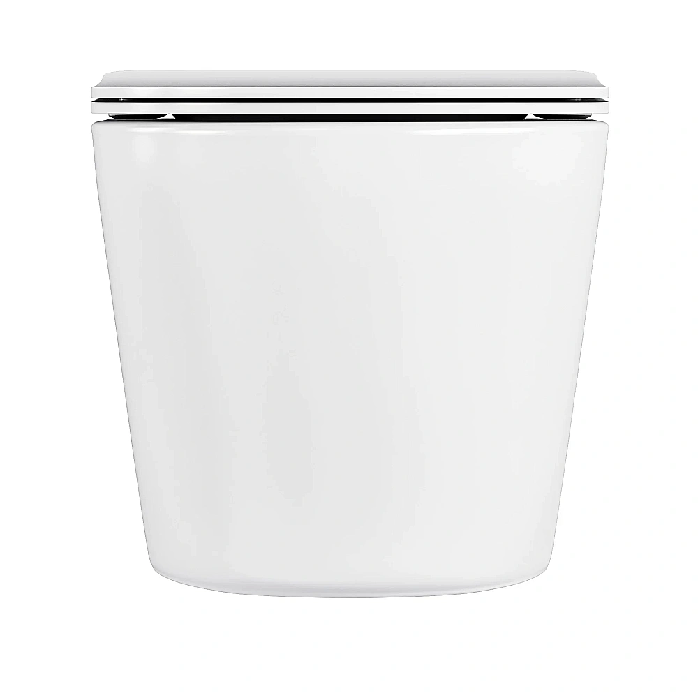 Унитаз подвесной Hansmann keramik ROUND TORNADO УНИ0010 безободковый, с крышкой микролифт, слив торнадо купить в интернет-магазине Sanbest