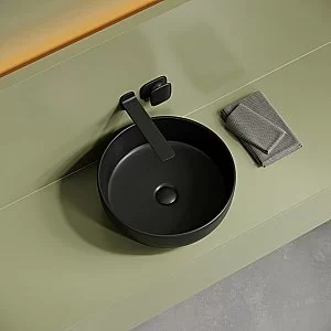 Раковина Sancos Taycan 37,5 CN12003MB черная матовая купить в интернет-магазине Sanbest